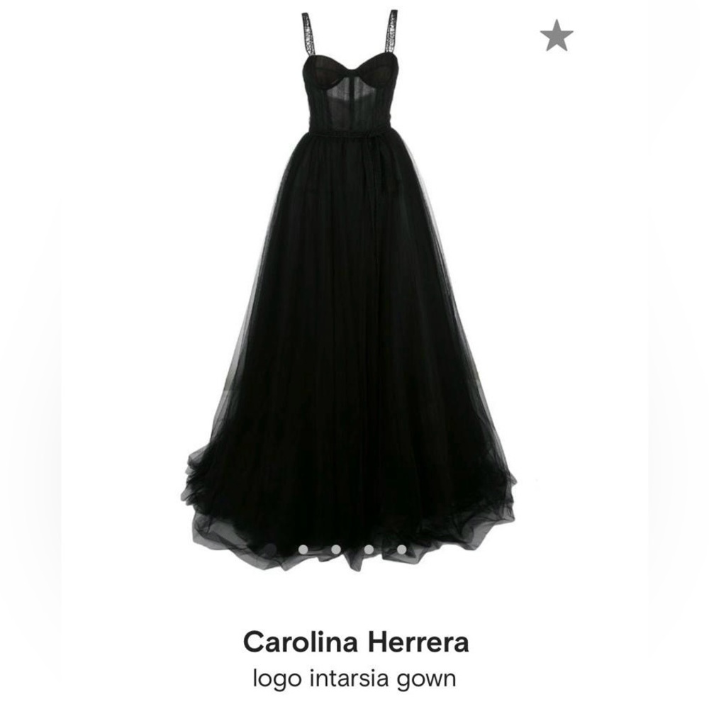 Carolina Herrera, LOGO INTARSIA GOWN